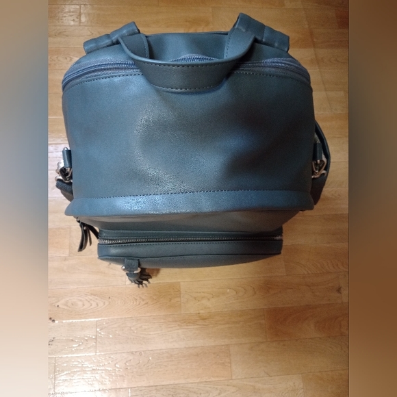 Blue Leather SKIP HOP Backpack/Diaper Bag - Picture 6 of 12